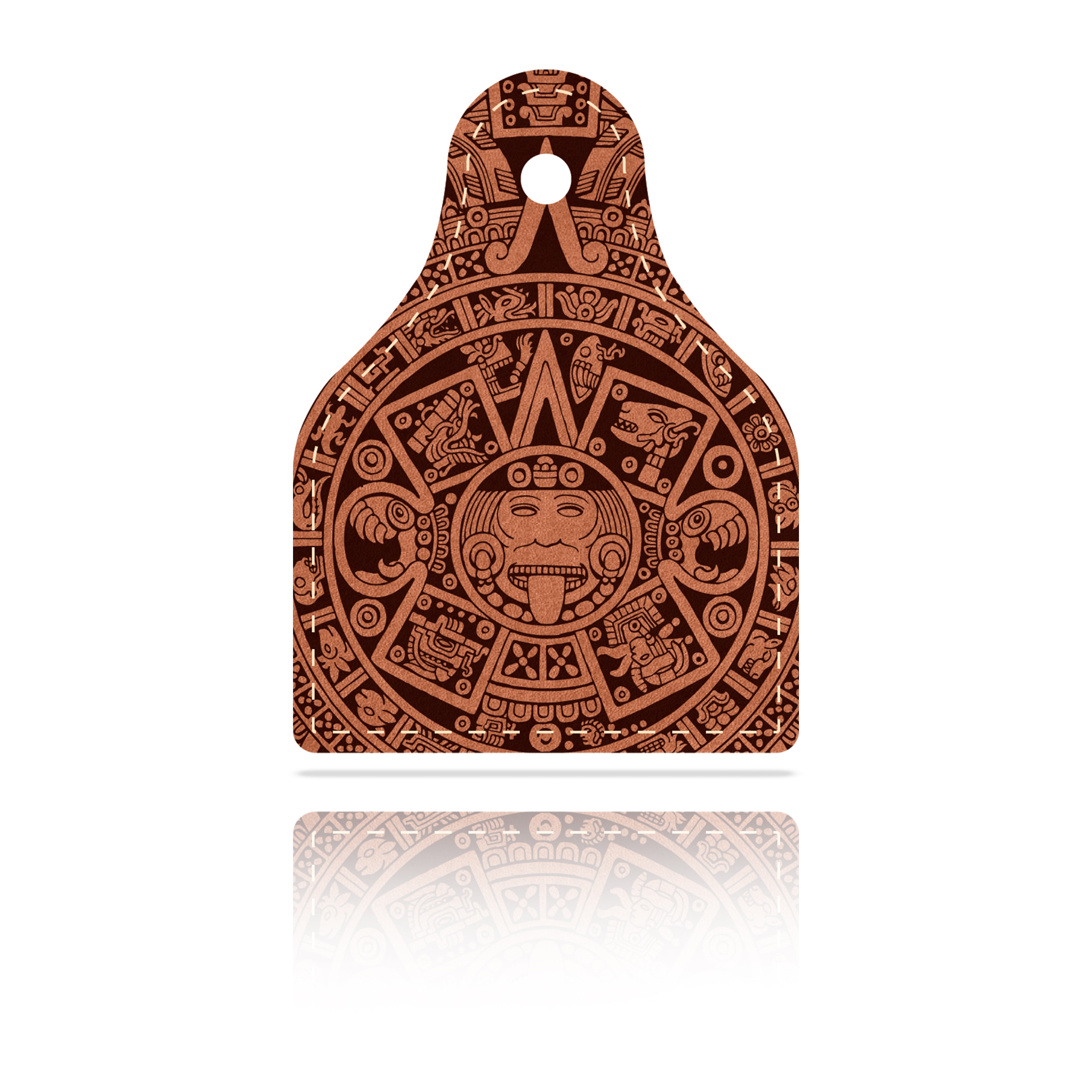 Aztec Leather Helmet Ear Tag for welders and Fabricators