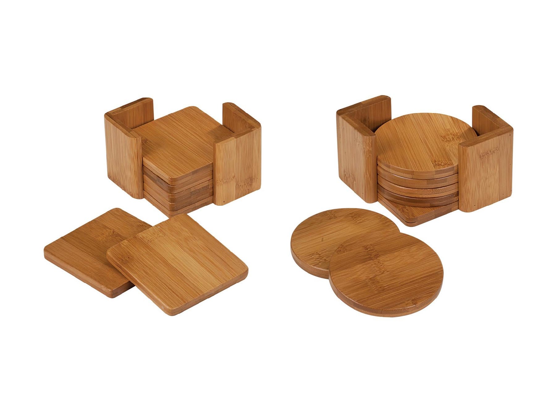 Bamboo Coaster sets 6 piece set