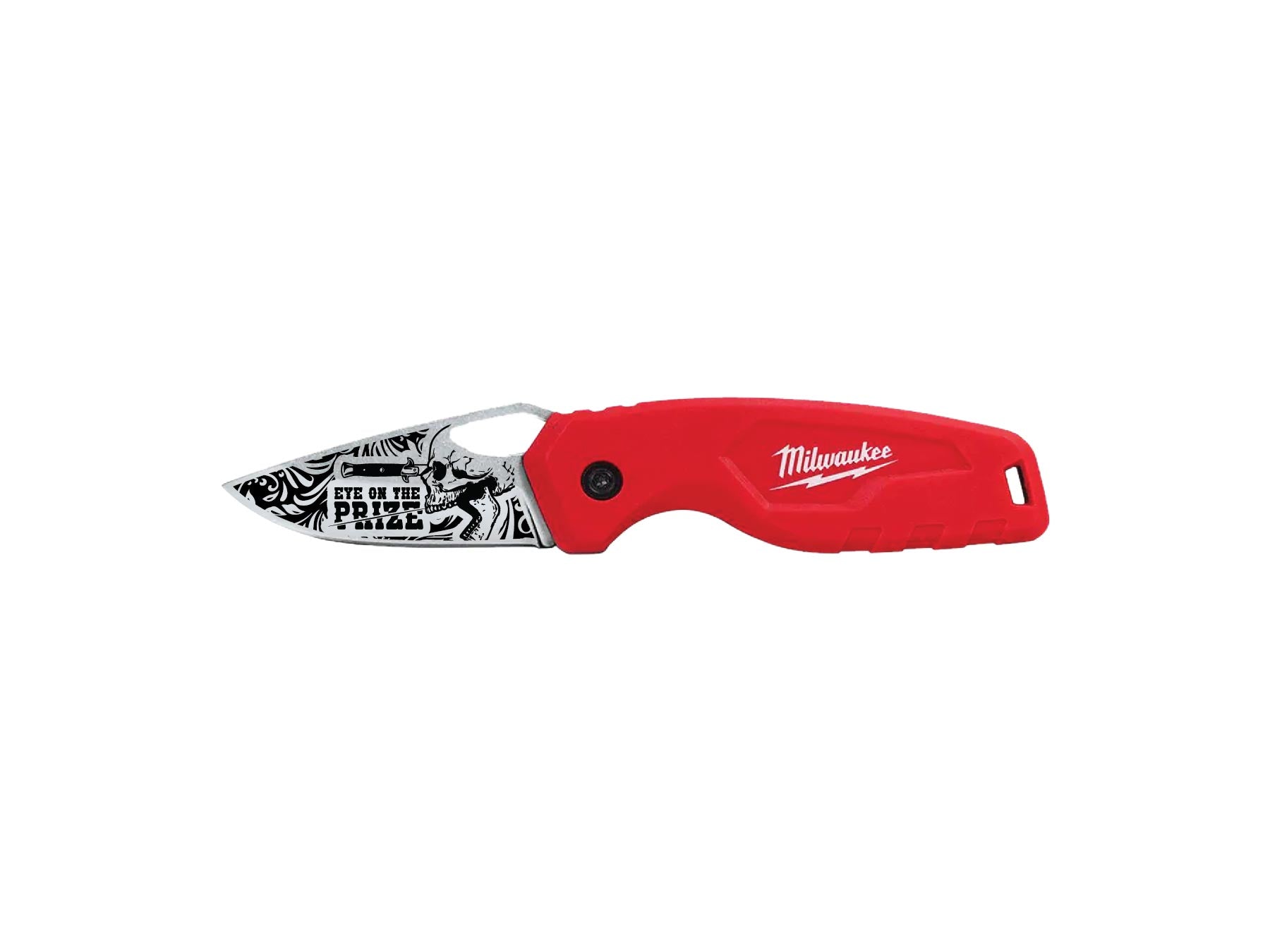 Milwaukee FASTBACK Stainless Steel Folding Knife Eye on the Prize