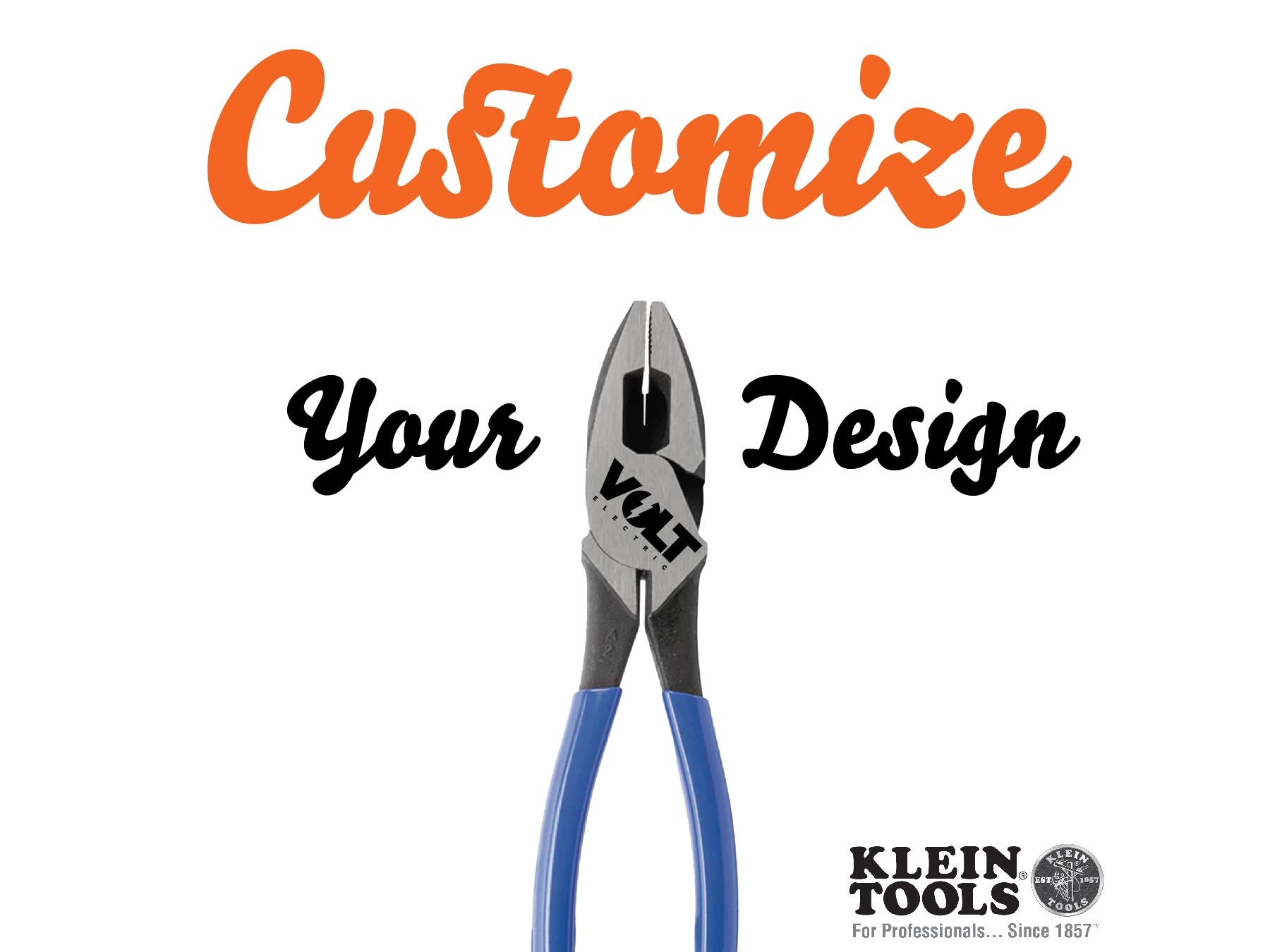 Klein Linesmen Pliers Engraving